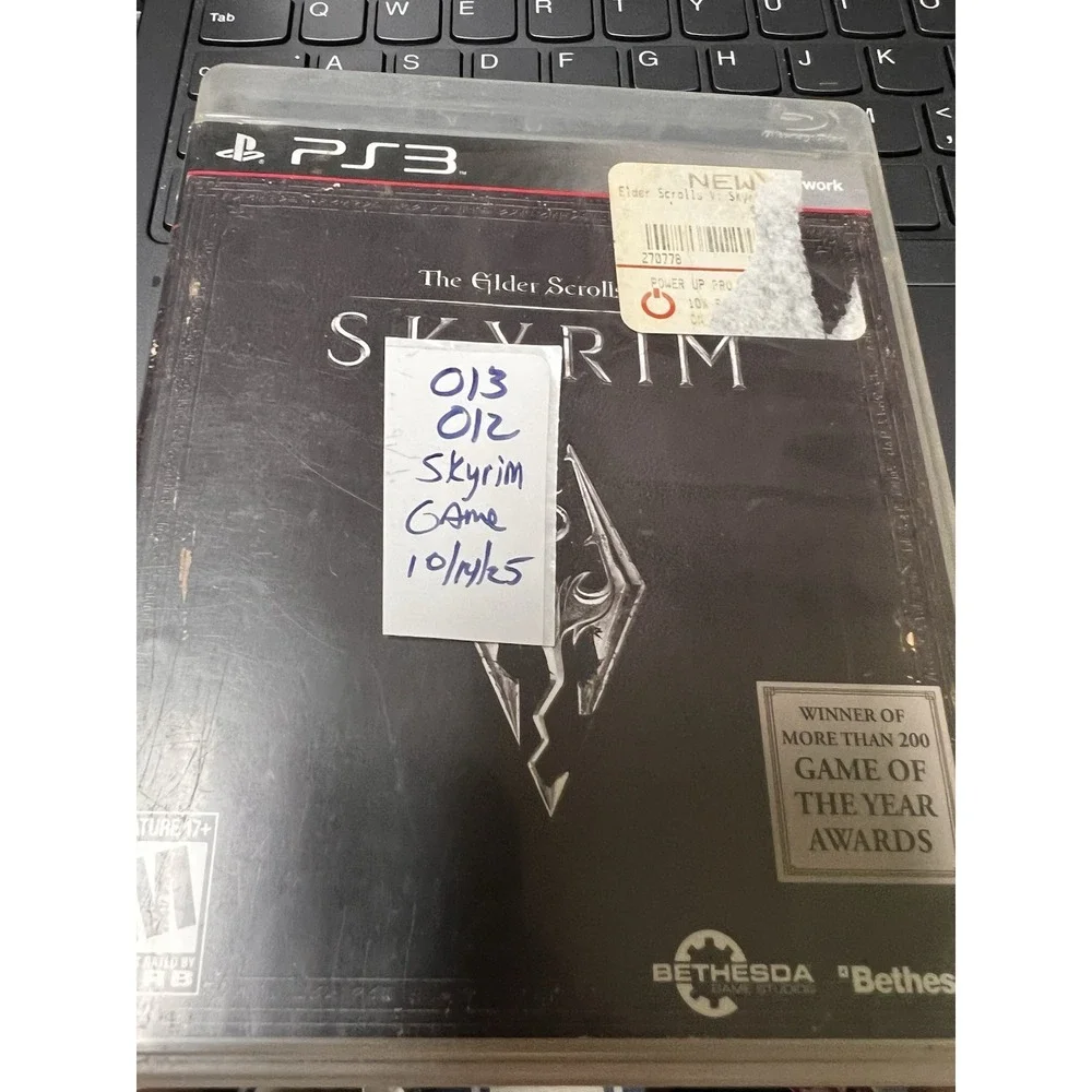 The Elder Scrolls V Skyrim Sony PlayStation 3 PS3 Game with Manual‎ and Map